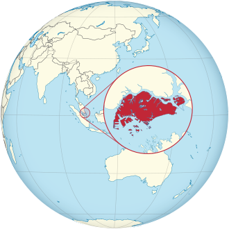 Singapur haritadaki konumu