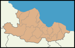 Tıklanabilir Samsun idari resim haritası